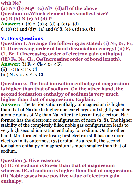 Ncert Solutions For Class Chemistry Updated For