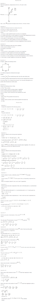 NCERT Solutions for Class 12th Maths Chapter 10 Vector Algebra