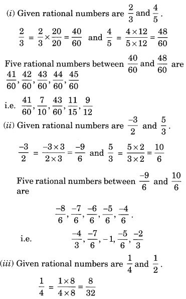 Ncert Solutions For Class 8 Maths Chapter 1 Rational Numbers Ex 1 2 Learn Cbse