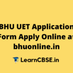 BHU UET Application Form