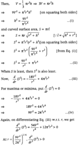 case study questions class 12 maths application of derivatives