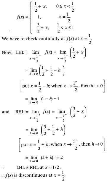 Continuity and Differentiability Class 12 Maths Important Questions Chapter 5 37