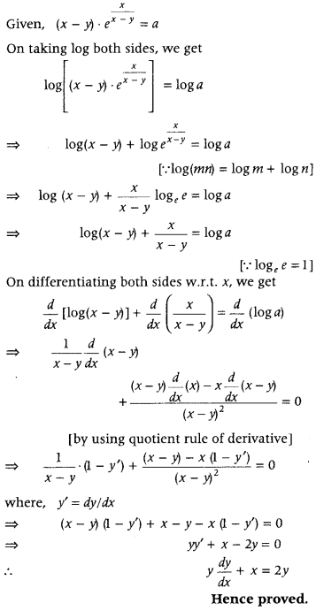 Continuity and Differentiability Class 12 Maths Important Questions Chapter 5 99