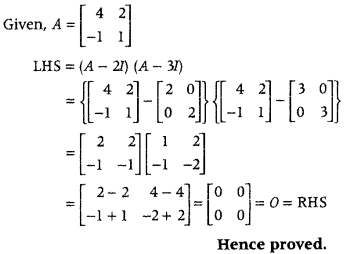 Matrices Class 12 Maths Important Questions Chapter 3 14