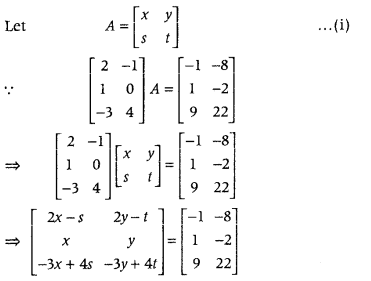 Matrices Class 12 Maths Important Questions Chapter 3 17