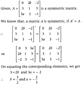 Matrices Class 12 Maths Important Questions Chapter 3 25